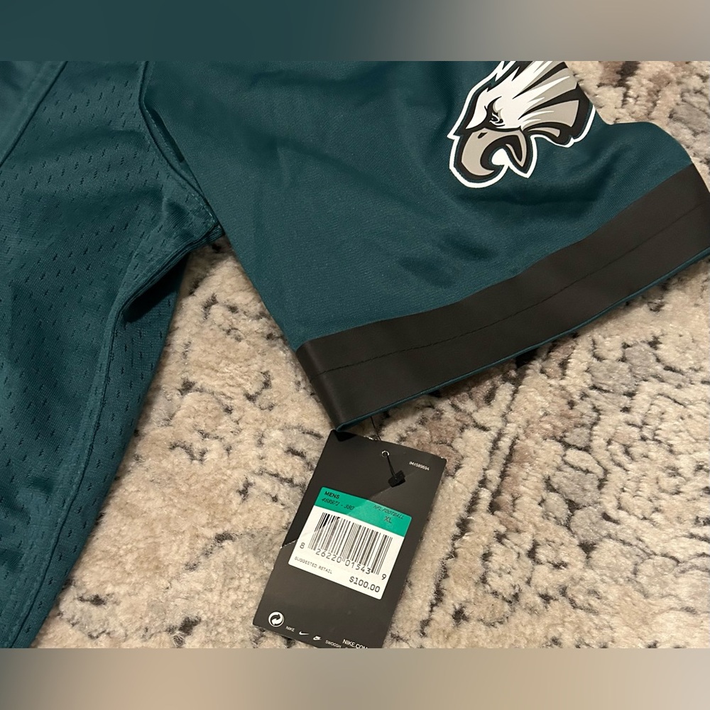 Nike Authentic On Field Philadelphia Eagles AJ Brown Green Jersey Men’s Sz: XL - Picture 6 of 8